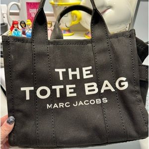 Marc Jacobs Black Canvas Small Tote Bag